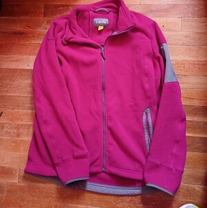 Cabela's Magenta Fleece Jacket with Gray Accents